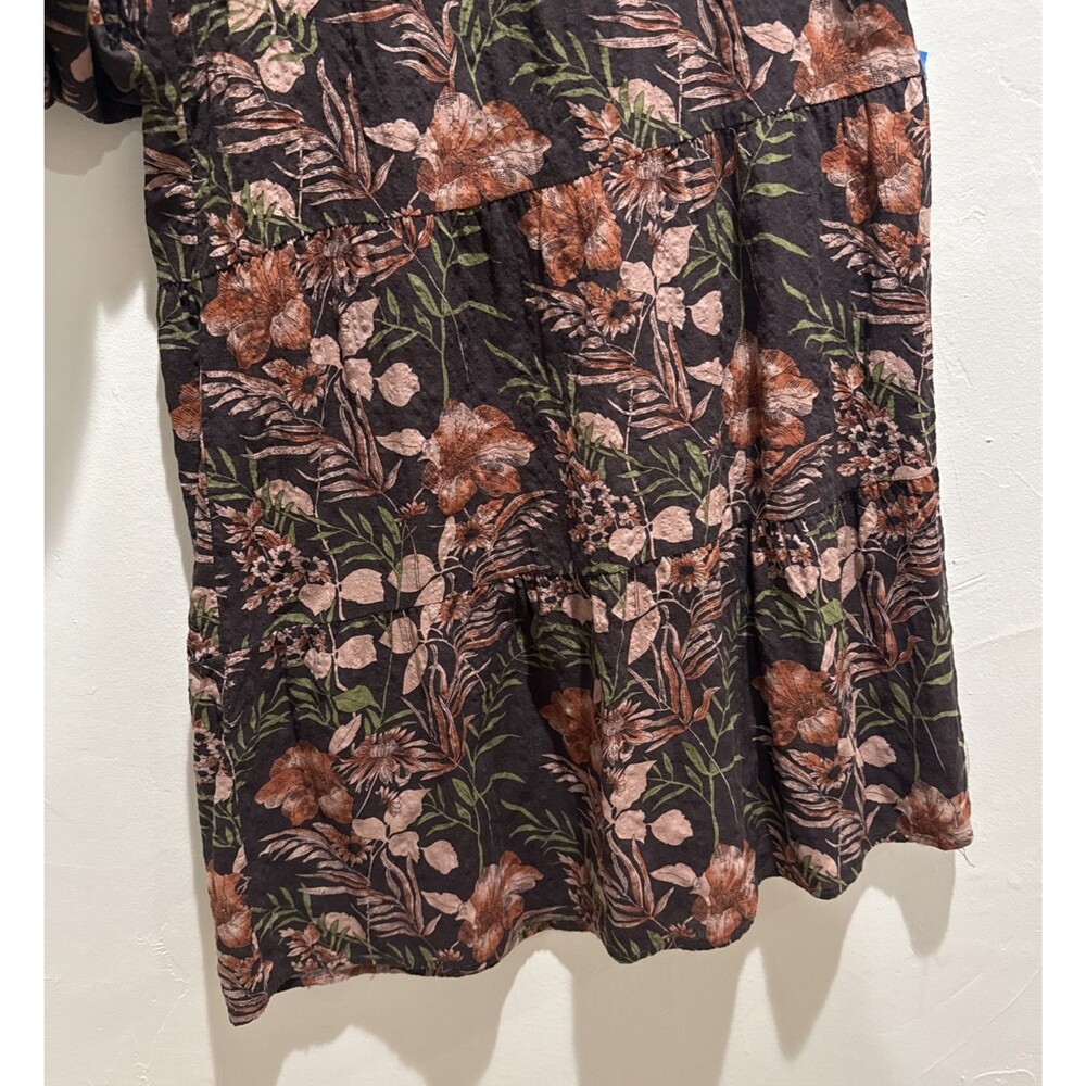 Natural Life Brown Floral Palazzo Pants Women's Size Medium - Picture 4 of 12